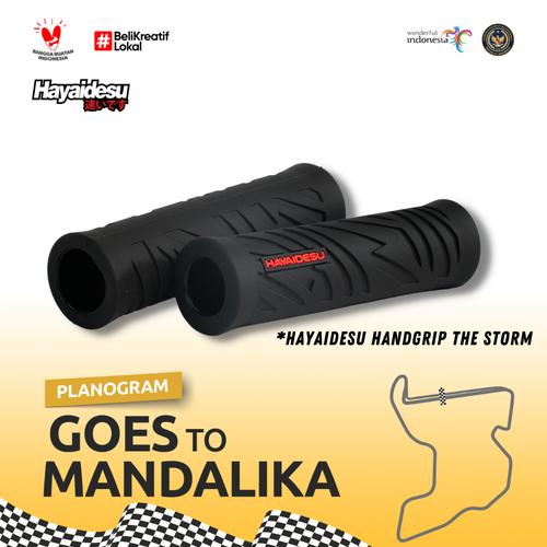 Gambar Hayaidesu Handgrip THE STORM - Hand Grip Stang Motor Universal - Hitam dari Hayaidesu Indonesia Jakarta Selatan Tokopedia