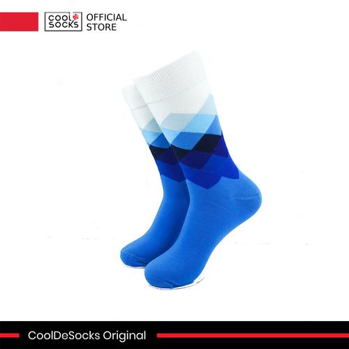 Gambar CoolDeSocks Original | Kaos Kaki Fashion - Checkered Blue Gradation dari CoolDeSocks Official Jakarta Barat Tokopedia