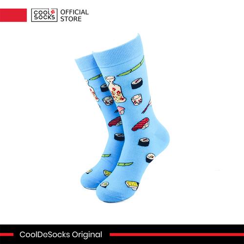 Gambar CoolDeSocks Original | Kaos Kaki Motif - Sushi Light Blue dari CoolDeSocks Official Jakarta Barat Tokopedia