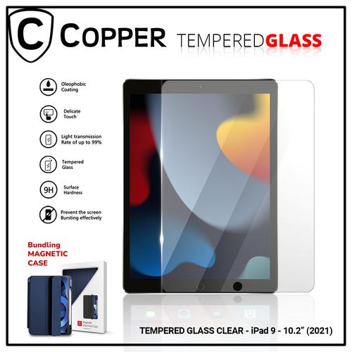 Promo Ipad 9 / 10,2" (2021) COPPER TEMPERED GLASS FULL CLEAR