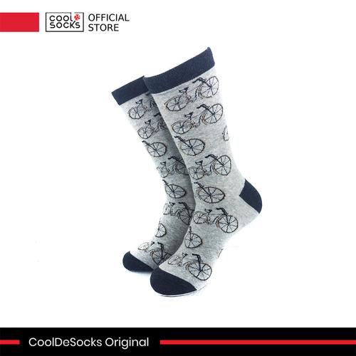 Gambar CoolDeSocks Original | Kaos Kaki Fashion - Bicycle Grey dari CoolDeSocks Official Jakarta Barat Tokopedia