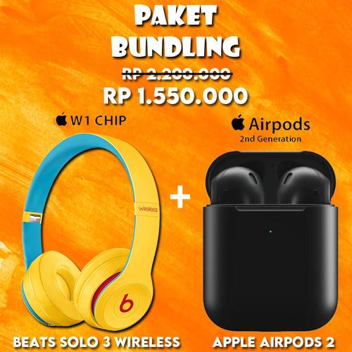 Paket Bundling Airpods 2 + Beats Solo 