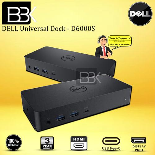 Station D'accueil Dell D6000 - Triple écran 4K - USB-C - Occasion En Bon état