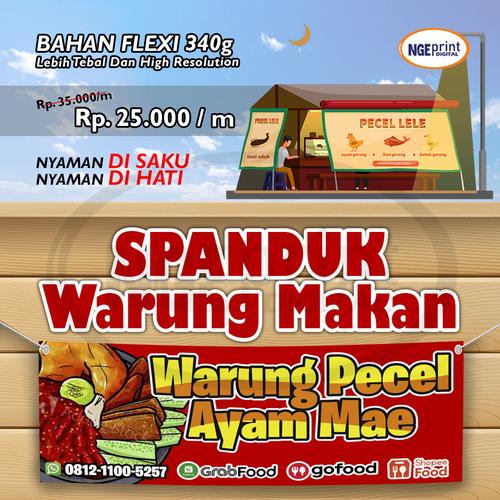 Jual Banner Warung Makan / Banner Kedai / Banner Usaha Makanan Kedai