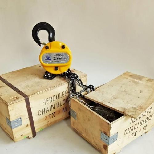 Jual Hercules Chain Block 2 Ton x 3 Meter Takel Katrol Hoist Chainblock
