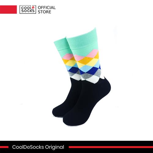 Gambar CoolDeSocks Original | Kaos Kaki Motif - Checkered Pastel Green dari CoolDeSocks undefined Tokopedia