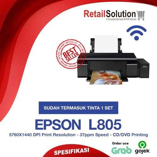 Jual EPSON L805 Photo Ink Tank Wireless 