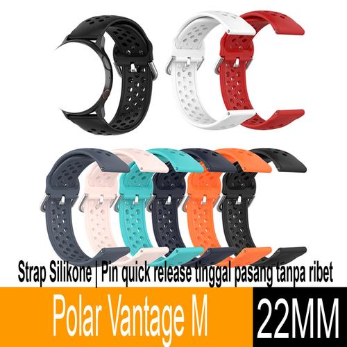 Jual Strap Sport Polar Vantage M Tali jam Tangan 22mm Navy Blue