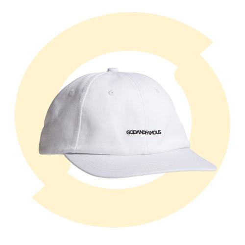 FAMOUS Team 6-Panel Hat - White 