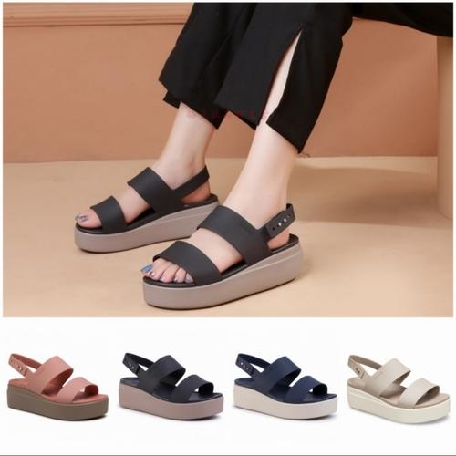 Jual Crocs Brooklyn Low Wedge / Sepatu 