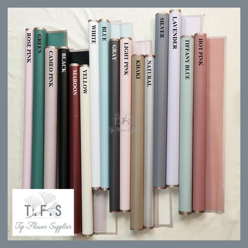 Gambar Flower Wrapping Gold Line Kertas Bouqet Bunga Dekorasi Hias Buket - CAMEO PINK dari TopFlowerSupplier Kab. Tangerang Tokopedia