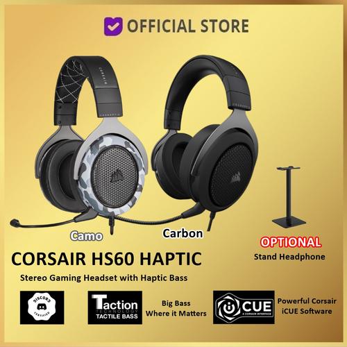 Promo Corsair HS60 HAPTIC Stereo Gaming Headset Headphone HS 60 Haptic
