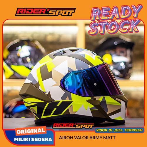 Jual Helm Motor Airoh Valor Army Matt 