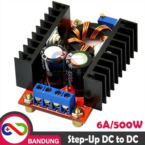 Jual [CNC] 150W DC STEP UP BOOST CONVERTER 6A 10-32V TO 12-35V MODULE ...