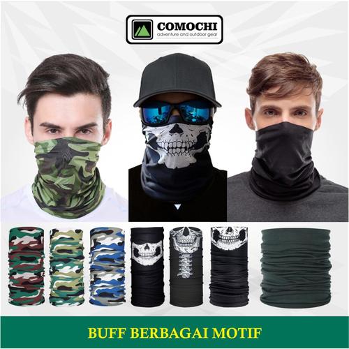 Jual MASKER BAFF BANDANA PENGENDARA MOTOR MULTIFUNGSI BAF HITAM ARMY ...