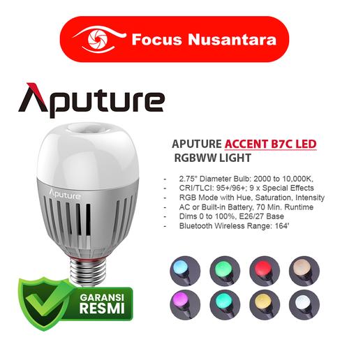 Gambar APUTURE Accent B7C LED RGBWW Light dari Focus Nusantara Jakarta Pusat Tokopedia