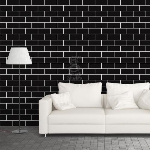 Jual Wallpaper / Stiker Dinding / Walpaper dinding Motif Bata Hitam 181 - Jakarta Barat - Partner Decorindo shop | Tokopedia