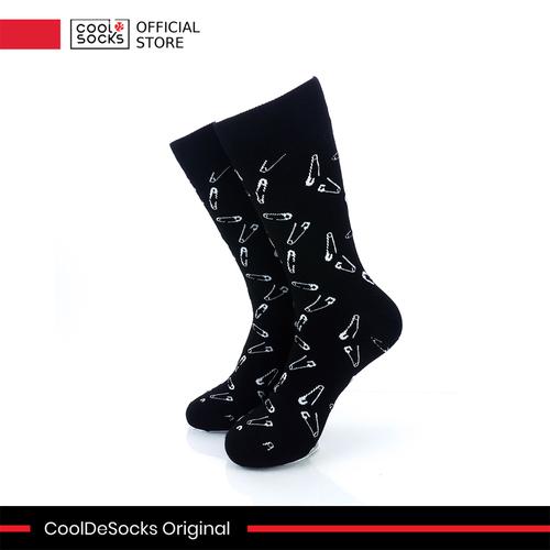 Gambar CoolDeSocks Original | Kaos Kaki Motif - Safety Pin - Black dari CoolDeSocks undefined Tokopedia
