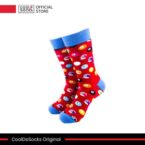 Gambar CoolDeSocks Original | Kaos Kaki Fashion - Billiard Balls Red dari CoolDeSocks Official Jakarta Barat Tokopedia