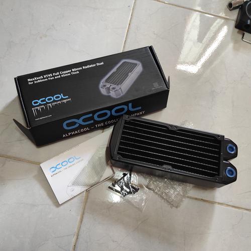Mini Radiator Coil Jual Mini Radiator Water Cooling Alphacool NexXxos XT45 2x80mm fan ITX ...