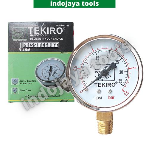 Jual TEKIRO PRESSURE GAUGE MANOMETER TEKANAN ANGIN KOMPRESOR 2.5 BAR
