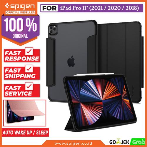 Gambar Case iPad Pro 11 (2021/2020/2018) Spigen Ultra Hybrid Pro Flip Cover - Black New dari Spigen Official Jakarta Barat Tokopedia