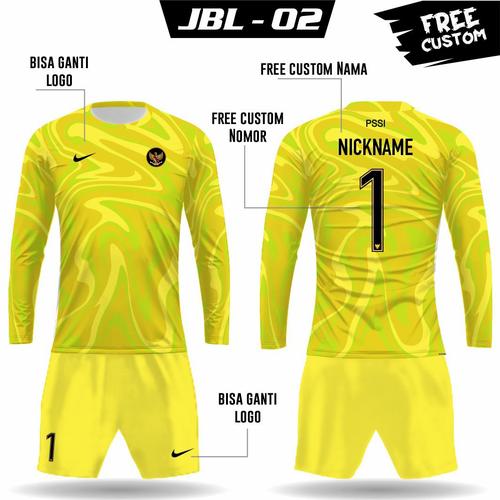 Jual jersey kiper stelan baju kaos kiper kaos sepak bola lengan panjang