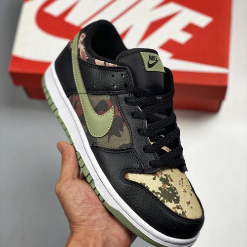 dunk low black camo