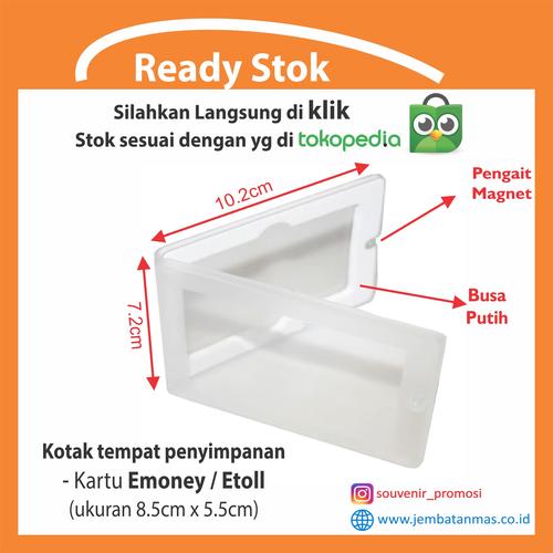 Custom Box Emoney Jual Box Kotak Emoney id Card Kartu ( Busa Putih + Pengait Magnet ...