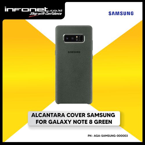 Jual ALCANTARA COVER SAMSUNG FOR GALAXY NOTE GREEN Kota