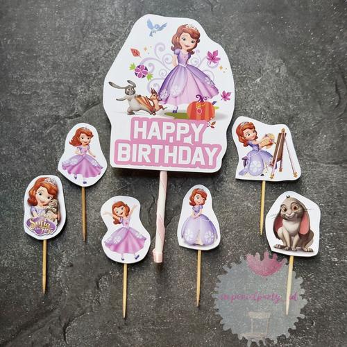Jual Cake Cupcake Topper Kue Sofia Princess Disney - Kecil Saja ...