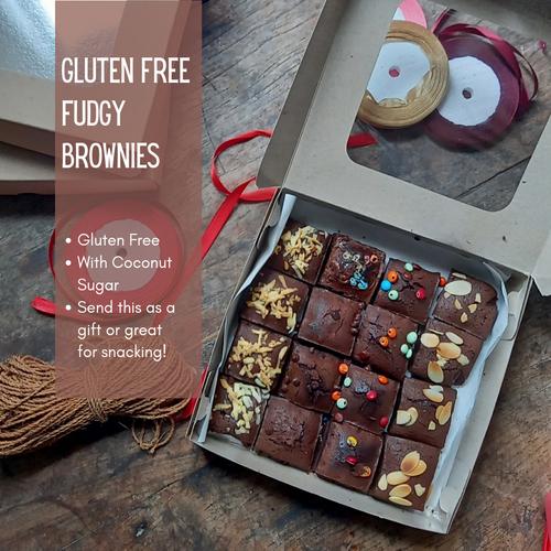 Jual Gluten Free Fudgy Brownies/ No Terigu/ No Sugar 15 x 10cm Kota