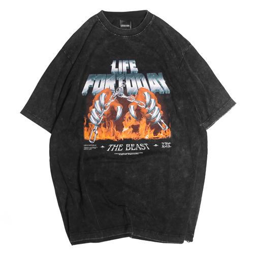 Promo BEAST T-SHIRT - Washed, M - Kab 