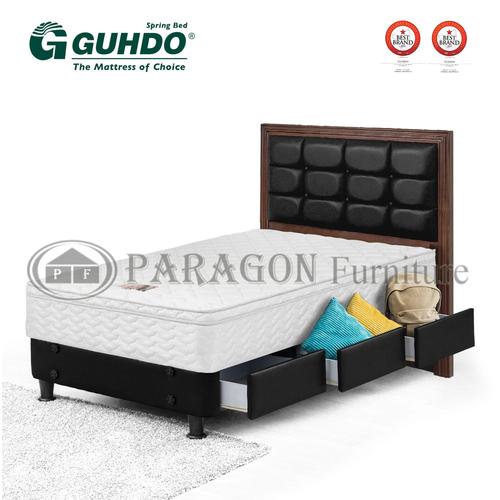 Jual Spring bed Laci 100x200 Standard Plush Top Metropolis Full set Guhdo Biru Kota