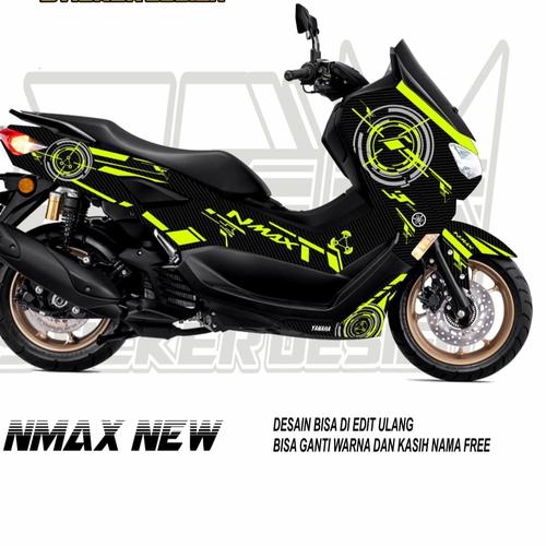 Jual striping stiker decal full bodi nmax new 2020/2021 motif carbon