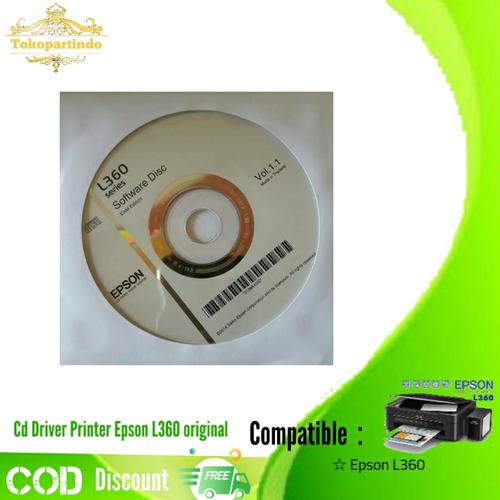 Jual Cd Driver Printer Epson L360 Original Kab. Mojokerto