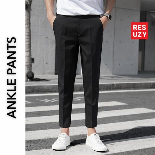 Celana Ankle Pria Celana Formal, Kantor 
