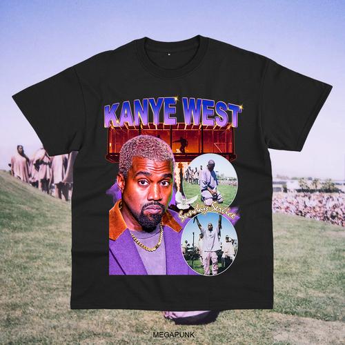 Jual KANYE WEST SUNDAY SERVICE RAP TEE 