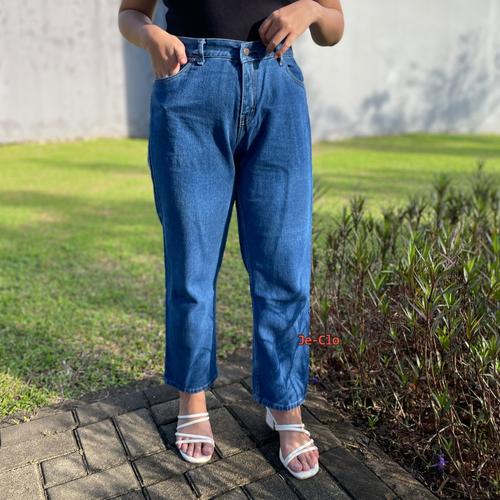 Jual Je-Clo Celana Boyfriend High Waist Mom Jeans Jeans Wanita size 35-38 -  Medium Blue, 35 - Kab. Pekalongan - Jeclo id | Tokopedia