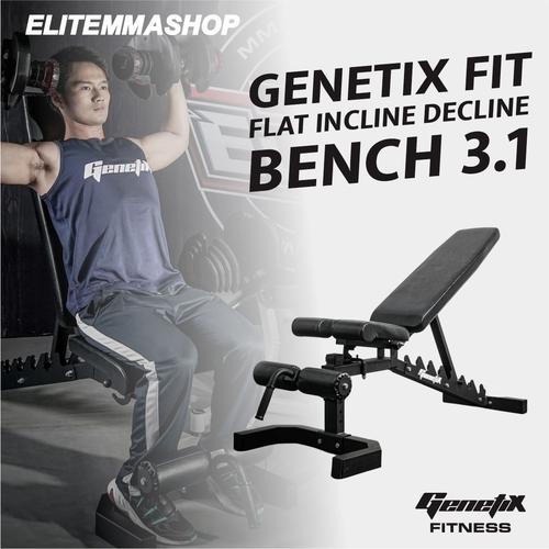 Gambar GENETIX FIT Flat Incline Decline Bench 3.1 dari ELITE MMA SHOP Jakarta Barat Tokopedia