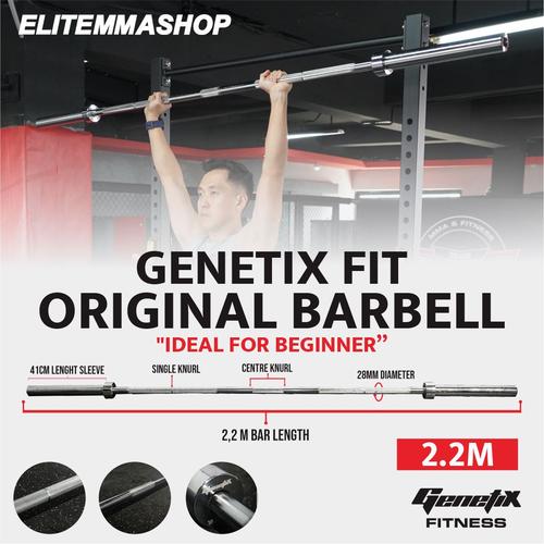 Gambar GENETIX FIT Original Barbell 2.2m dari ELITE MMA SHOP Jakarta Barat Tokopedia