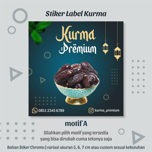 Jual stiker label kurma custom tulisan dan size - 5 - Kab. Banyumas ...