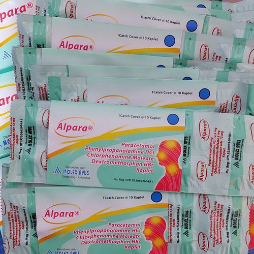 Jual alpara tablet obat batuk pilek demam untuk dewasa strip - Jakarta