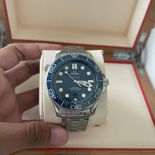 Jual omega Seamaster blue Wave Dial 