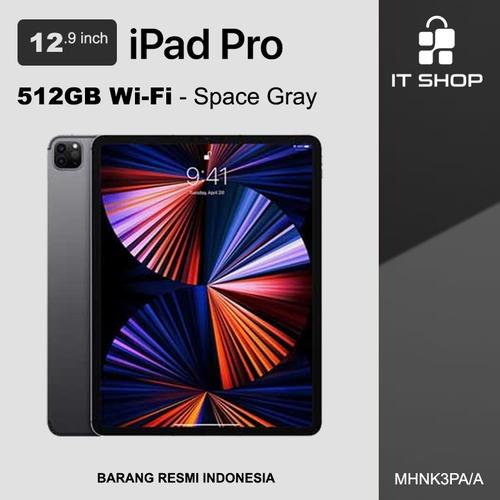 Gambar IPAD PRO 12.9" Wi-Fi 512GB MHNK3PA/A - Space Gray dari IT-SHOP-ONLINE Kota Surabaya Tokopedia