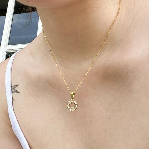 18k Gold Plated Zirconia Crystal 