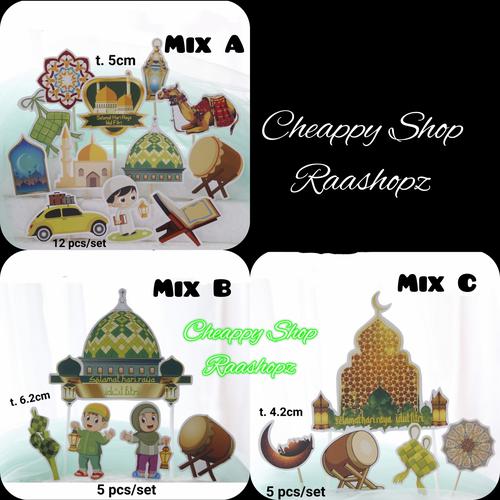 Jual 1set Topper Lebaran Topper Idul Fitri Topper Kue Lebaran Kue ...