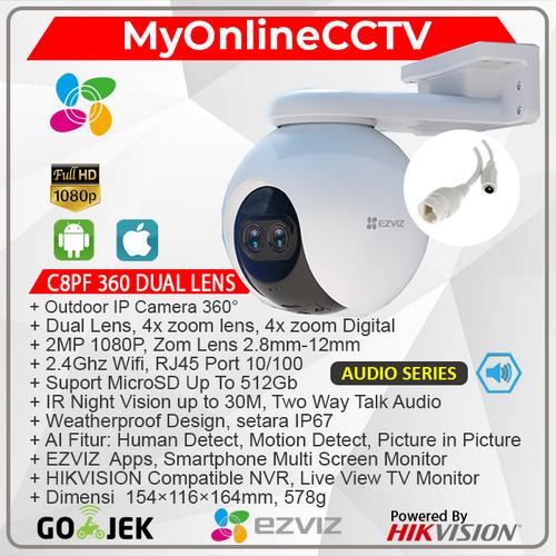 Promo EZVIZ C8PF 1080P PTZ 4x Zoom Lens IP Camera Wifi Paket CCTV