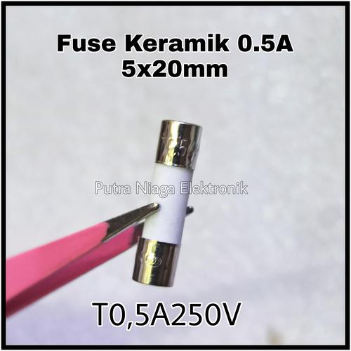 Fusible Céramique 0,5A 250V Lent Ou Rapide - Format Axial 5x20 Mm - Pour électronique, Appareils Ménagers
