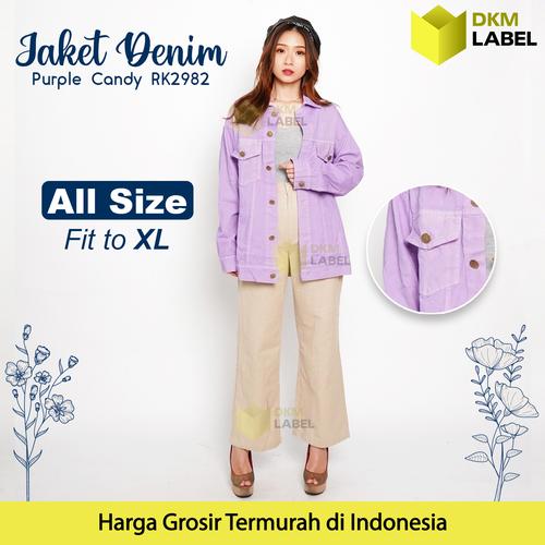 Jual Jacket Denim Purple Candy RK2982 